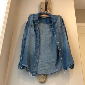 Women’s Jean button up shirt